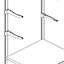 Form Oppen Zinc alloy Shelf support, Pack of 2