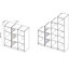 Form Perkin Matt white Storage Partition panel (L)1208mm (W)480mm