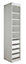 Form Perkin Matt white Storage Partition panel (L)2008mm (W)480mm