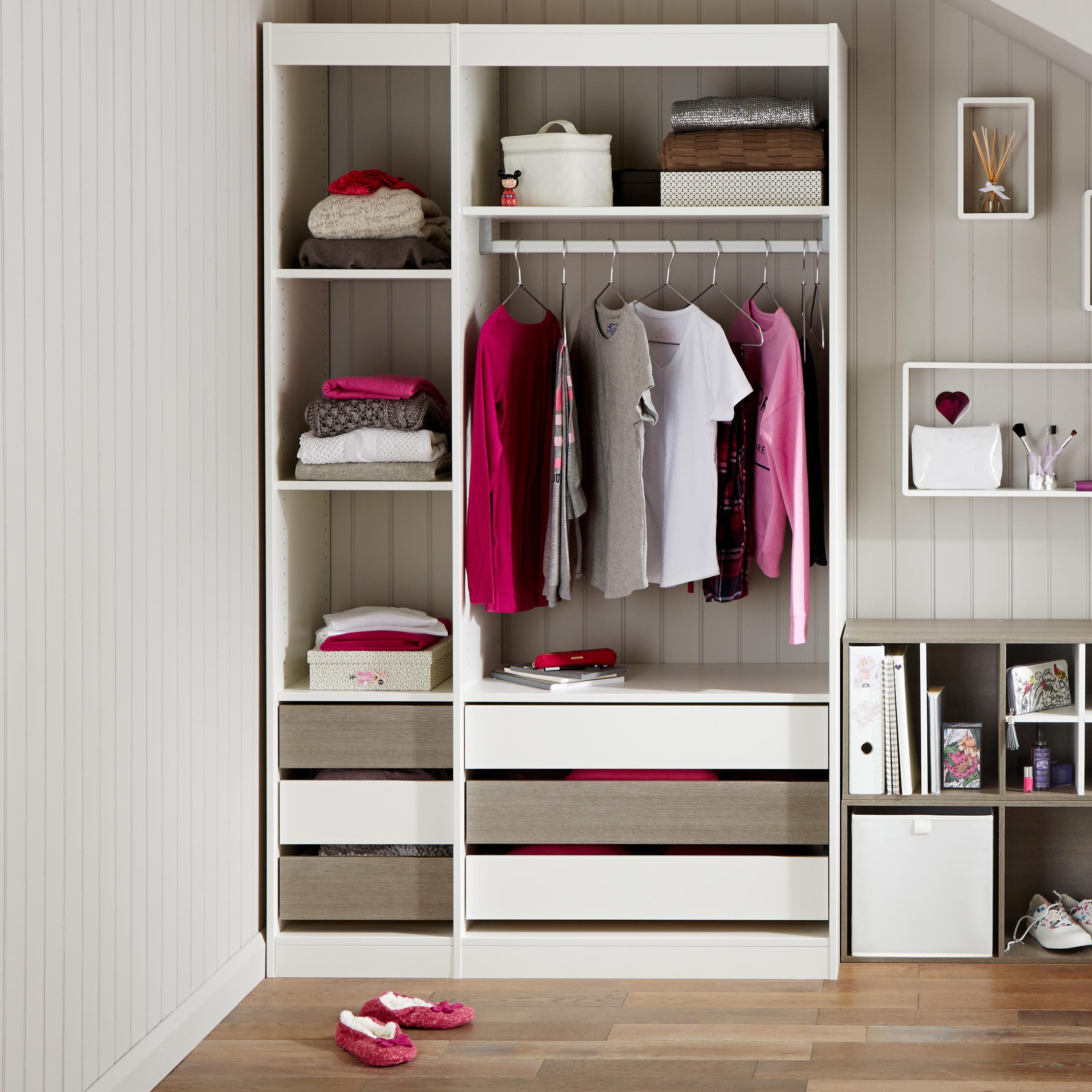 Wardrobe on sale shelving unit