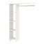 Form Pole Matt white Wardrobe Dressing kit (H)1804mm (W)1200mm (D)400mm