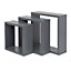Form Rigga Cube shelf (L) 118cm x (D)9.8cm, Set of 3