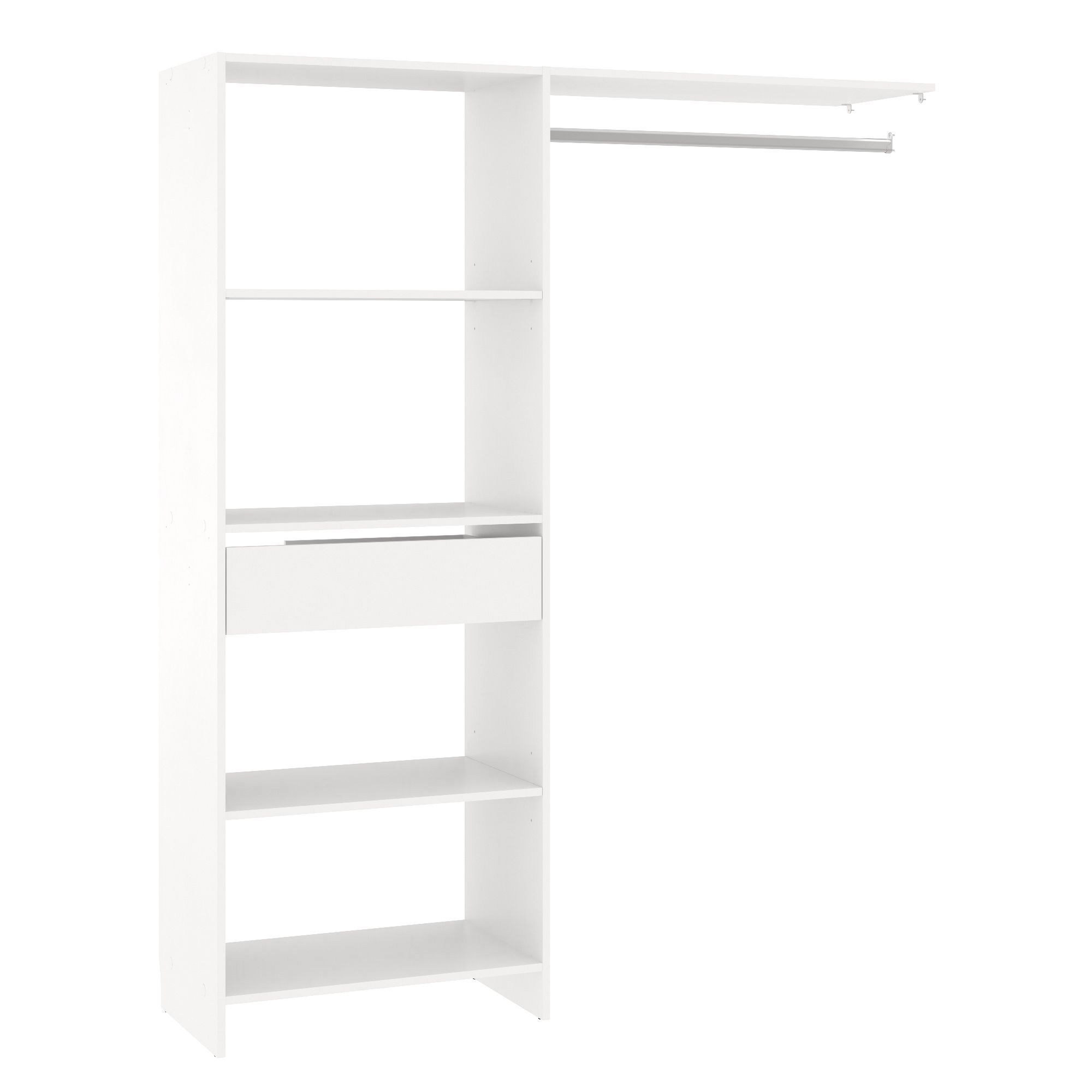 Form Satelit Matt white Dressing room storage unit (H)1800mm (L)1500mm (W)1500mm (D)397mm
