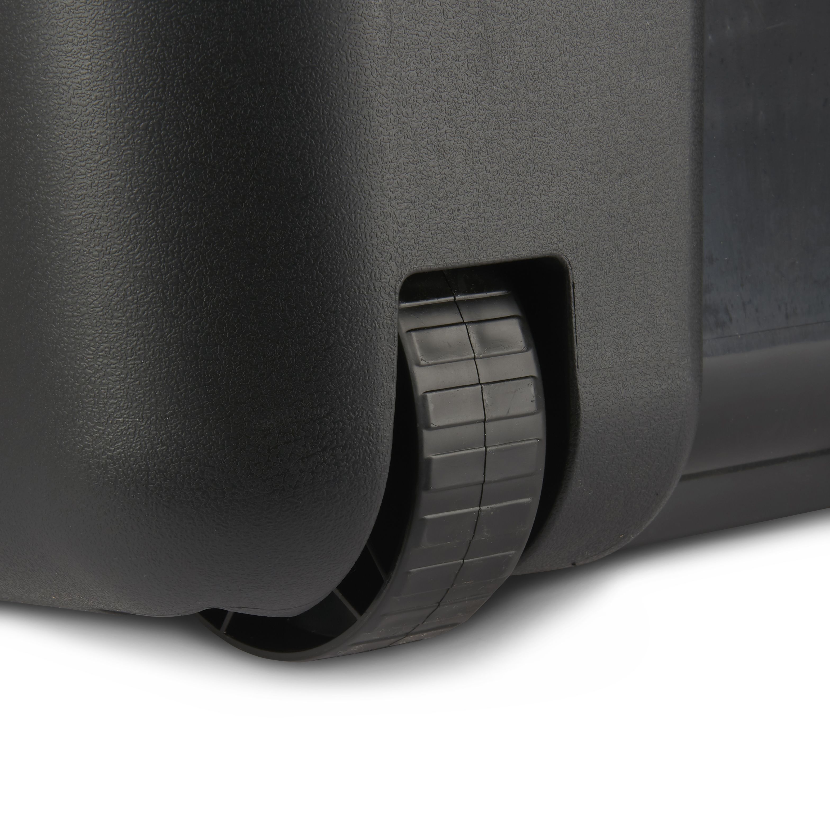 Form Skyda Heavy duty Black 49L Plastic Wheeled Storage trunk with Lid