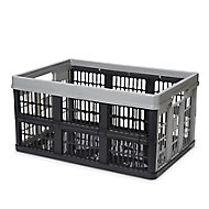 Form Stuva Black & Grey 45L Polypropylene (PP) Foldable Storage crate