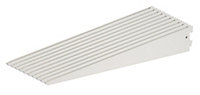Form Twinny White Powder-coated Steel Twin slot bracket (H)87mm (D)482mm, Pack of 10