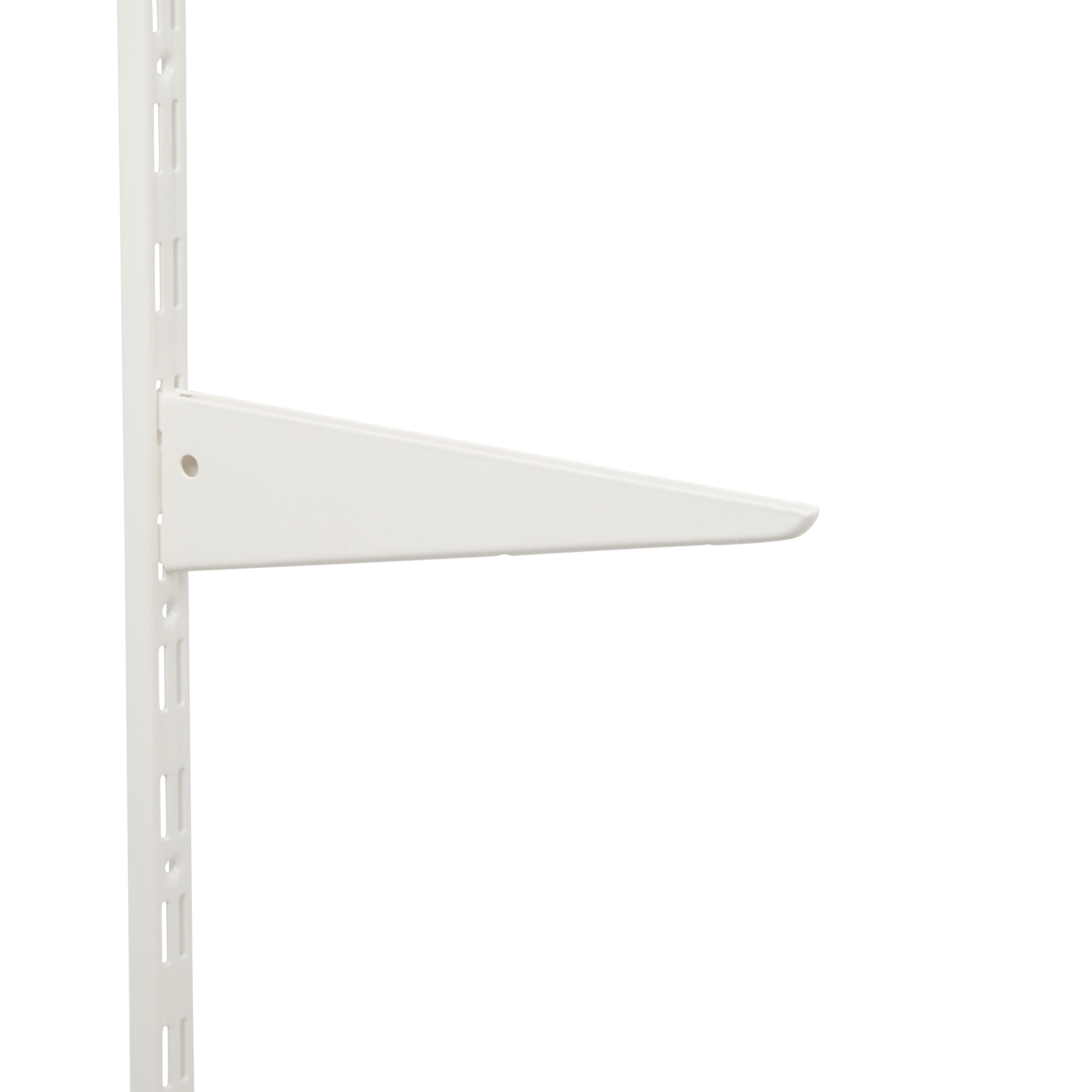Form Twinny White Steel Twin slot bracket (H)44mm (L)135mm (D)135mm