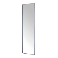 Form Valla Silver effect Mirrored Sliding wardrobe door (H) 2260mm x (W) 772mm