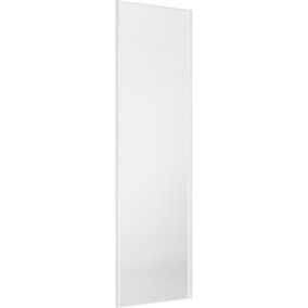 Form Valla White Single panel Sliding wardrobe door (H) 2500mm x (W) 622mm