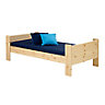 Form Wizard Pine effect Single Bed frame (H)625mm (W)2060mm