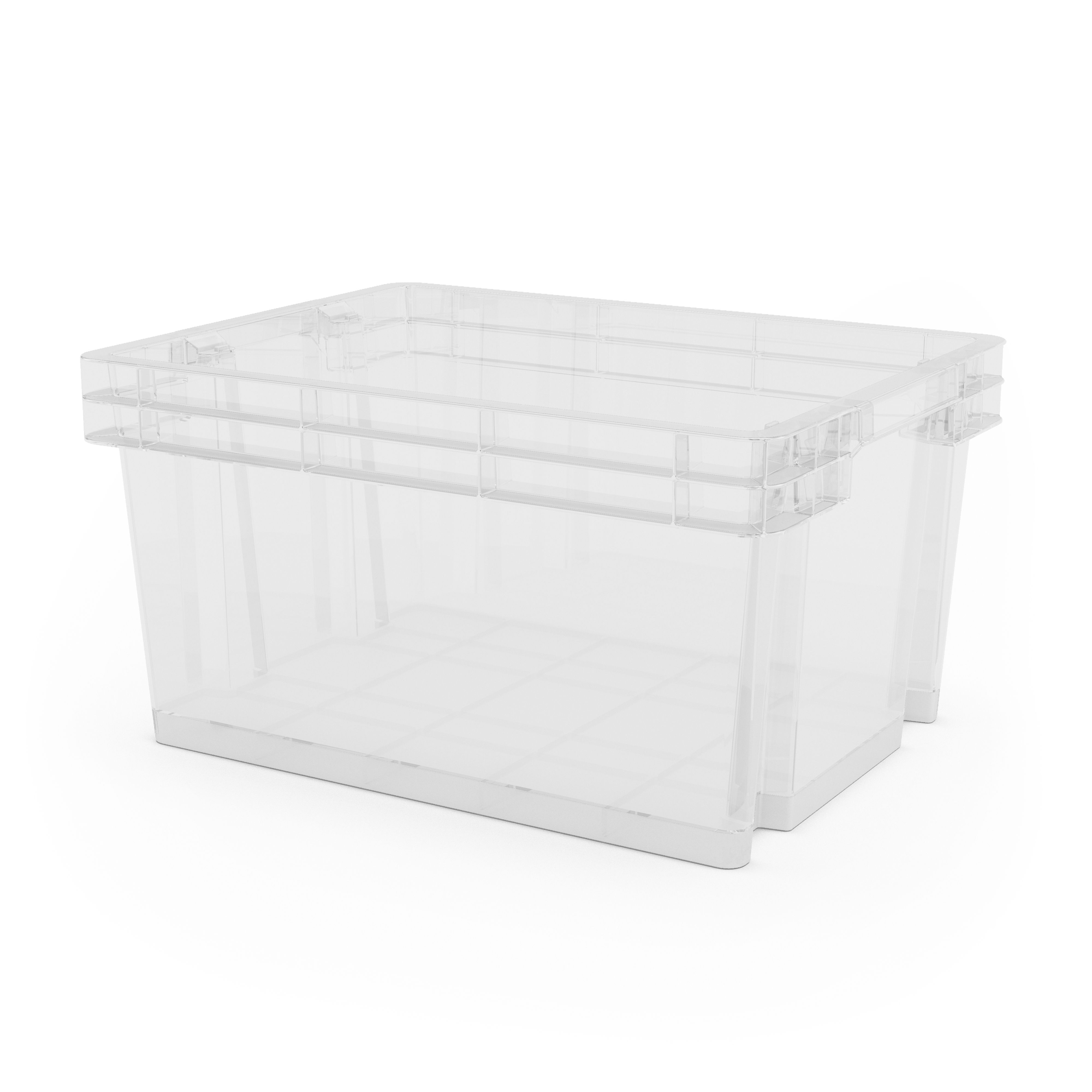 Form Xago Heavy duty Clear 15L Plastic Stackable Storage box 