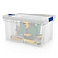 Form Xago Heavy duty Clear 51L Polypropylene (PP) Stackable Storage box