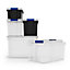 Form Xago Heavy duty Clear 51L Polypropylene (PP) Stackable Storage box