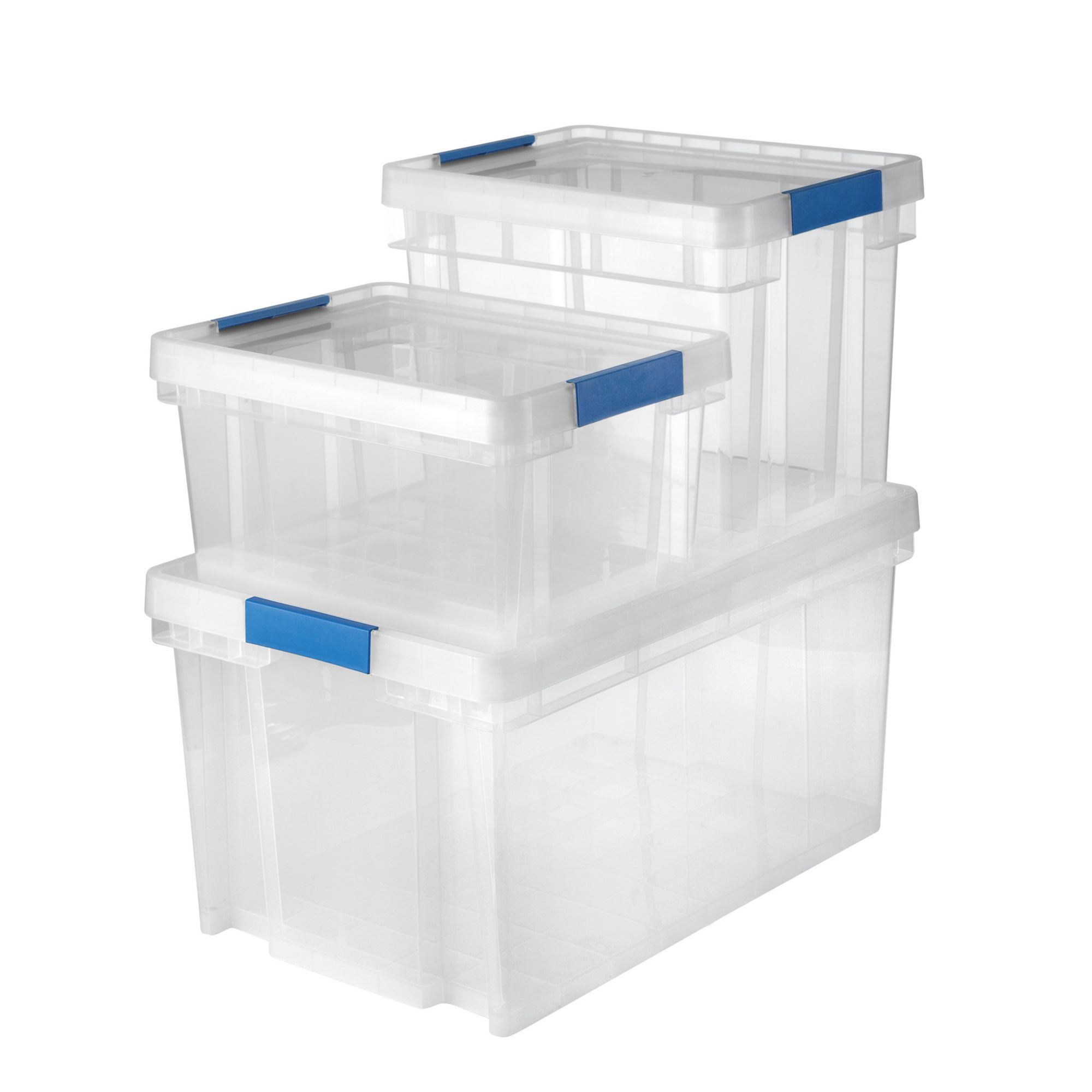 Heavy duty discount clear storage totes