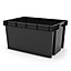 Form Xago Heavy duty Grey 51L Large Plastic Stackable Storage box & Lid