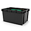 Form Xago Heavy duty Grey 51L Large Plastic Stackable Storage box & Lid
