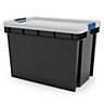 Form Xago Heavy duty Grey 68L XL Plastic Stackable Storage box & Lid