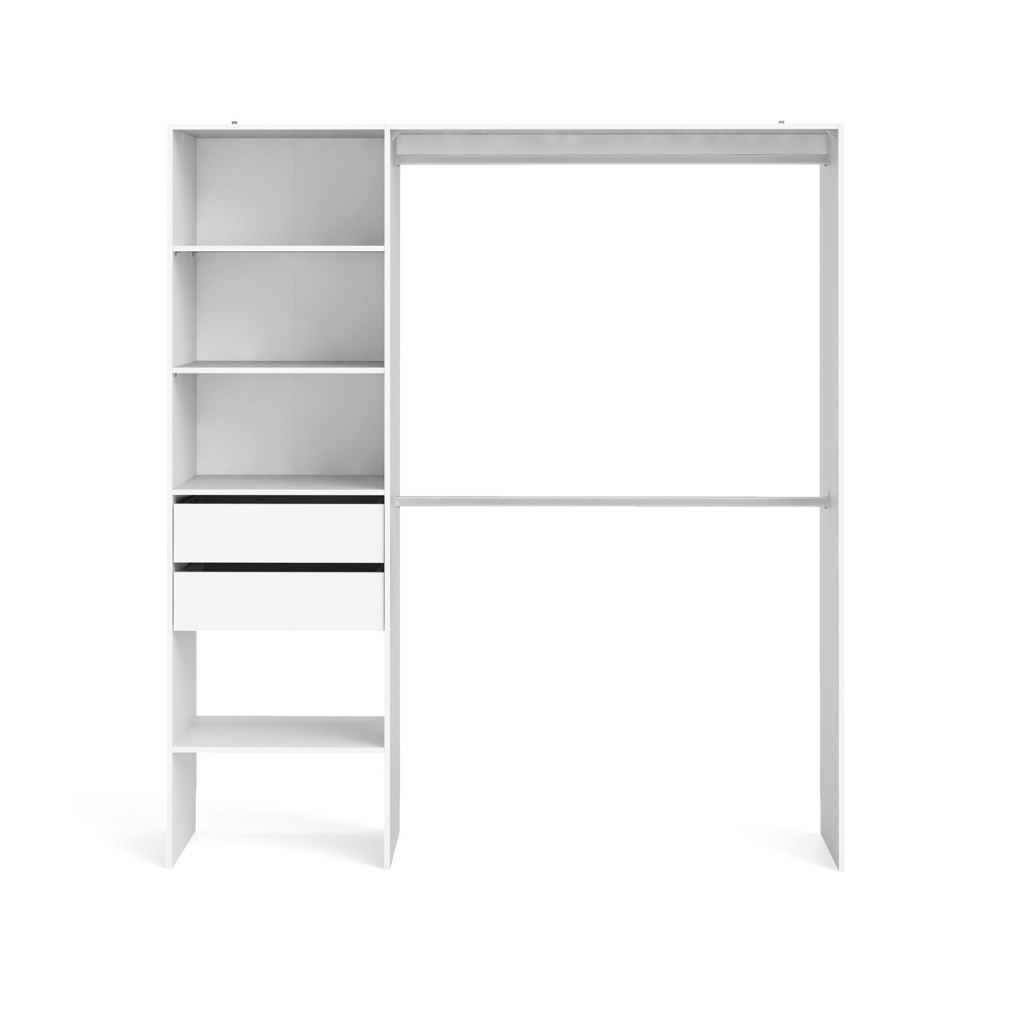 Form Zodiak Matt white Bedroom Storage kit (H)2004mm (W)1815mm (D)452mm