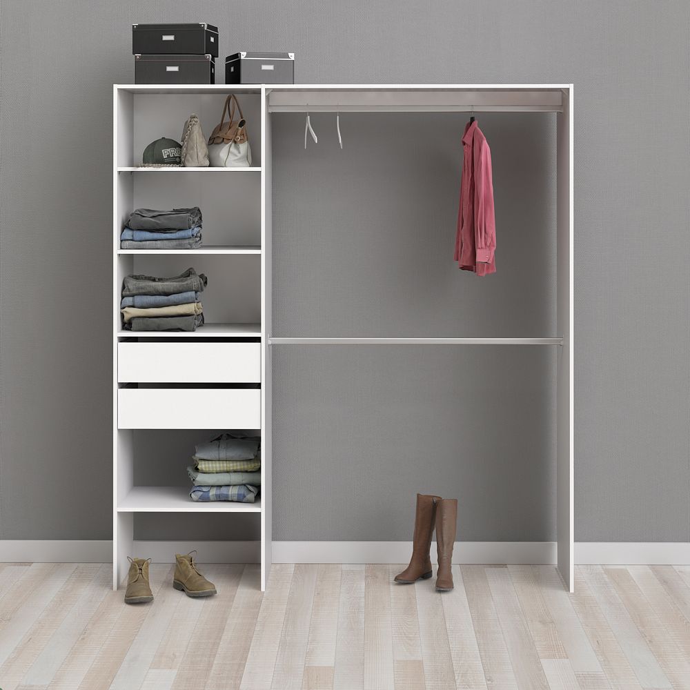 Form Zodiak Matt white Bedroom Storage kit (H)2004mm (W)1815mm (D)452mm