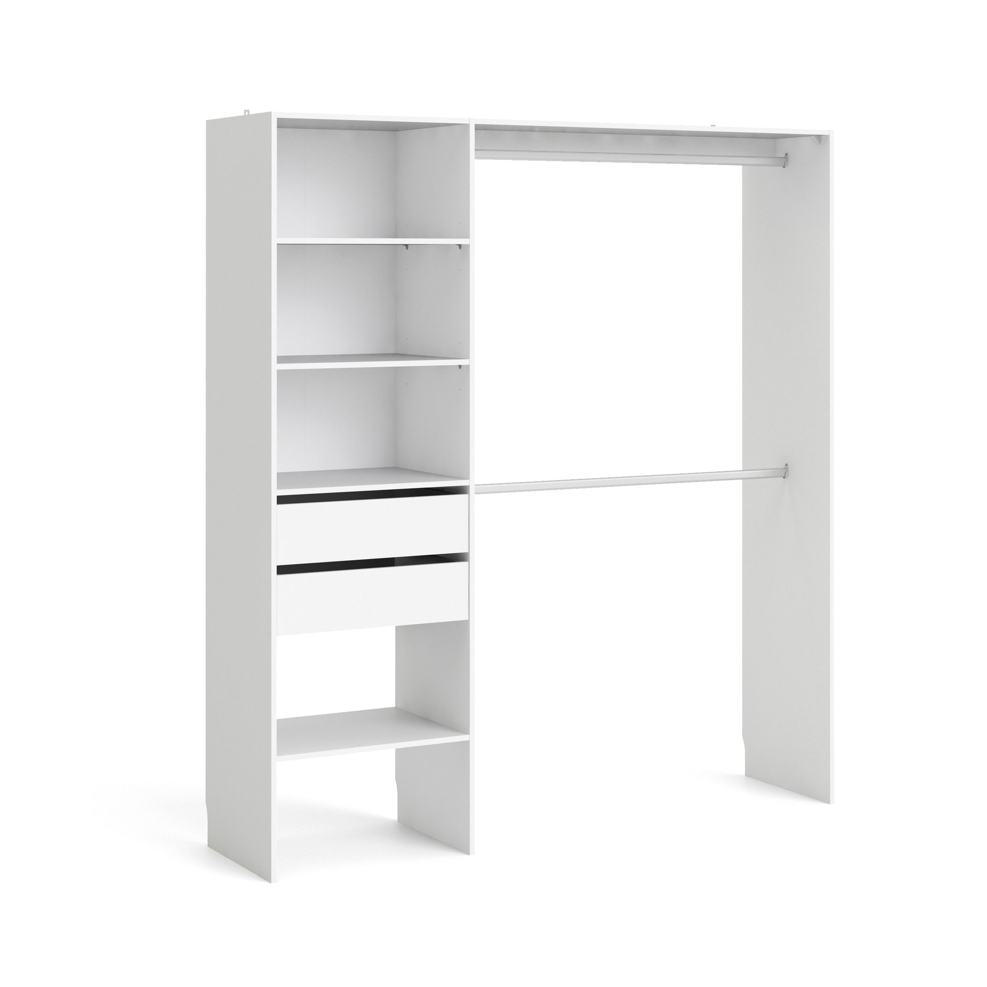 Form Zodiak Matt white Bedroom Storage kit (H)2004mm (W)1815mm (D)452mm