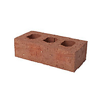 Forterra Tame Valley Rough Red Perforated Facing brick (L)215mm (W)102.5mm (H)65mm