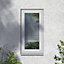 Fortia 1P Clear Glazed White uPVC Top hung Window, (H)610mm (W)440mm