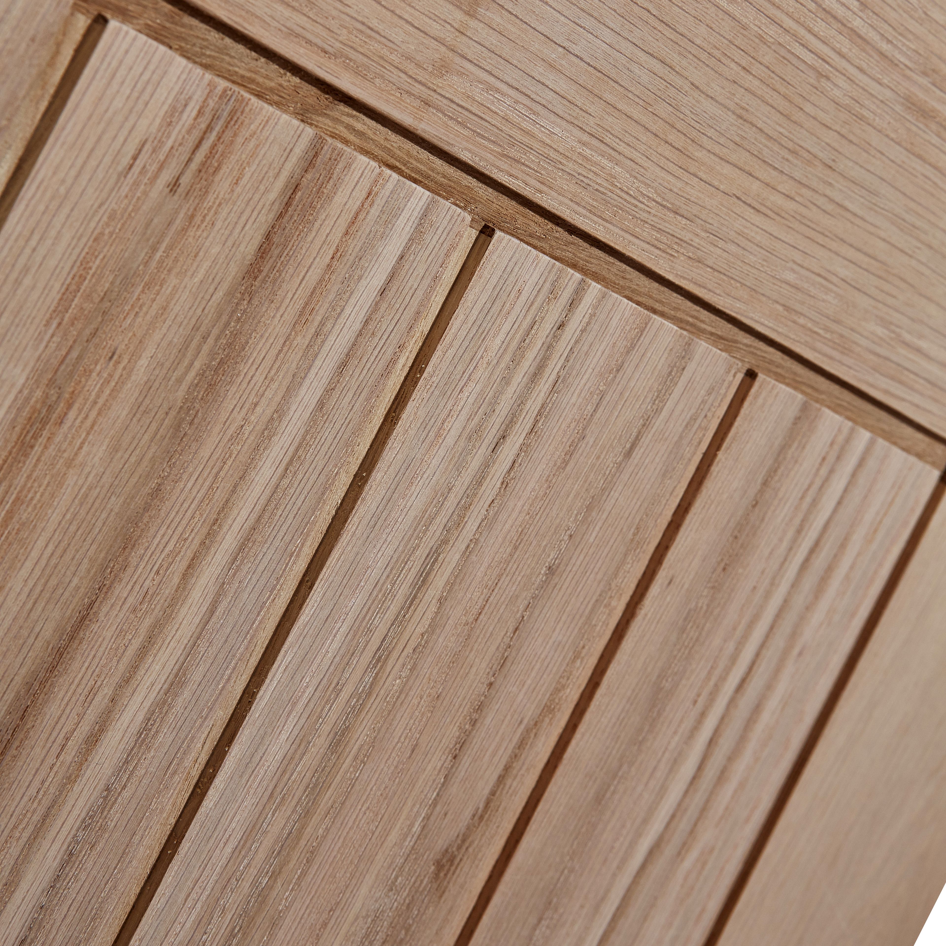 Fortia 2 Lite Clear Glazed Cottage Oak veneer Internal Door, (H)1981mm (W)686mm (T)35mm