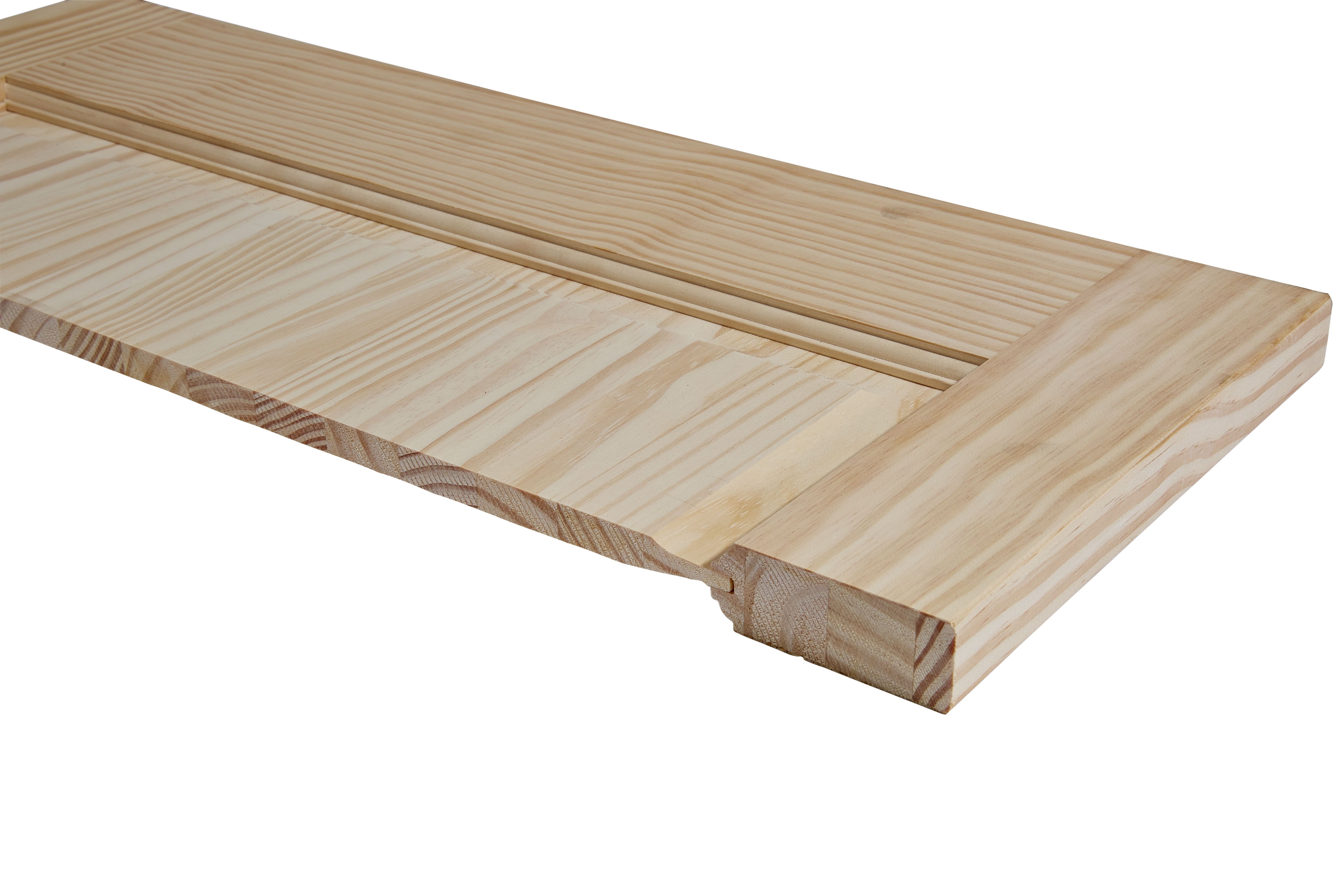 Fortia 2 panel Unglazed Contemporary Pine veneer Internal Clear pine Door, (H)1981mm (W)762mm (T)35mm