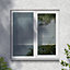 Fortia 2P Clear Glazed White uPVC Left-handed Swinging Window, (H)1115mm (W)1190mm