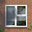 Fortia 3P Clear Glazed White uPVC Left-handed Side & top hung Window, (H)965mm (W)905mm