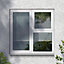Fortia 3P Clear Glazed White uPVC Right-handed Side & top hung Window, (H)965mm (W)905mm