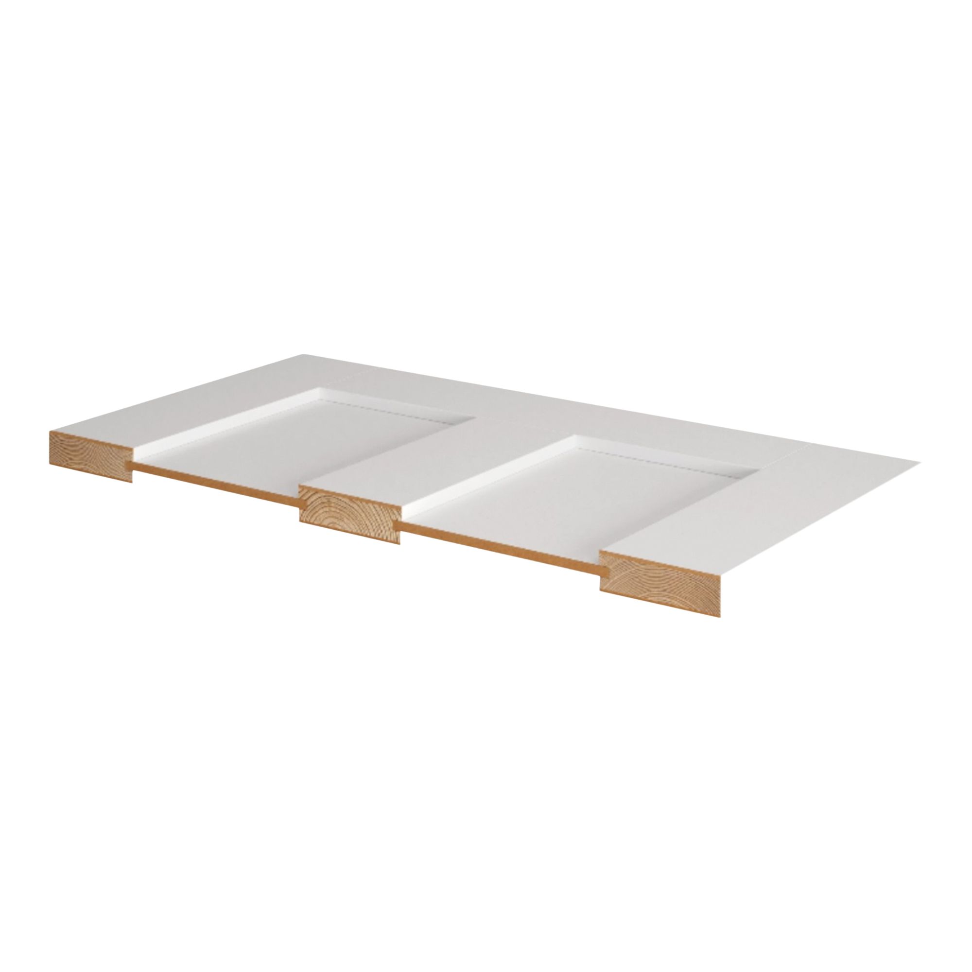 Fortia 4 panel Unglazed Shaker White Internal Pine Door, (H)1981mm (W)762mm (T)35mm