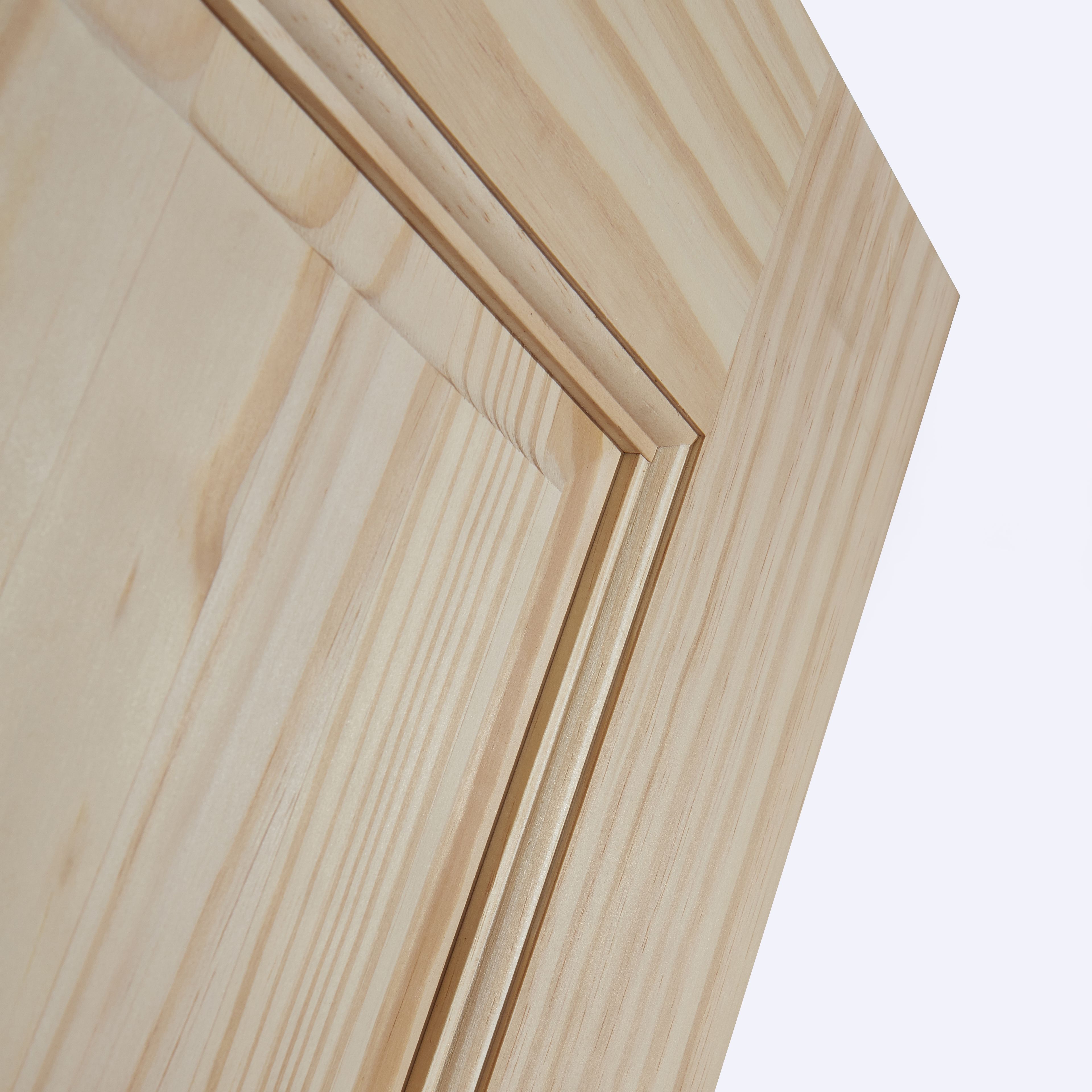 Fortia 6 panel Unglazed Victorian Natural Pine veneer Internal Timber Door, (H)2032mm (W)813mm (T)35mm