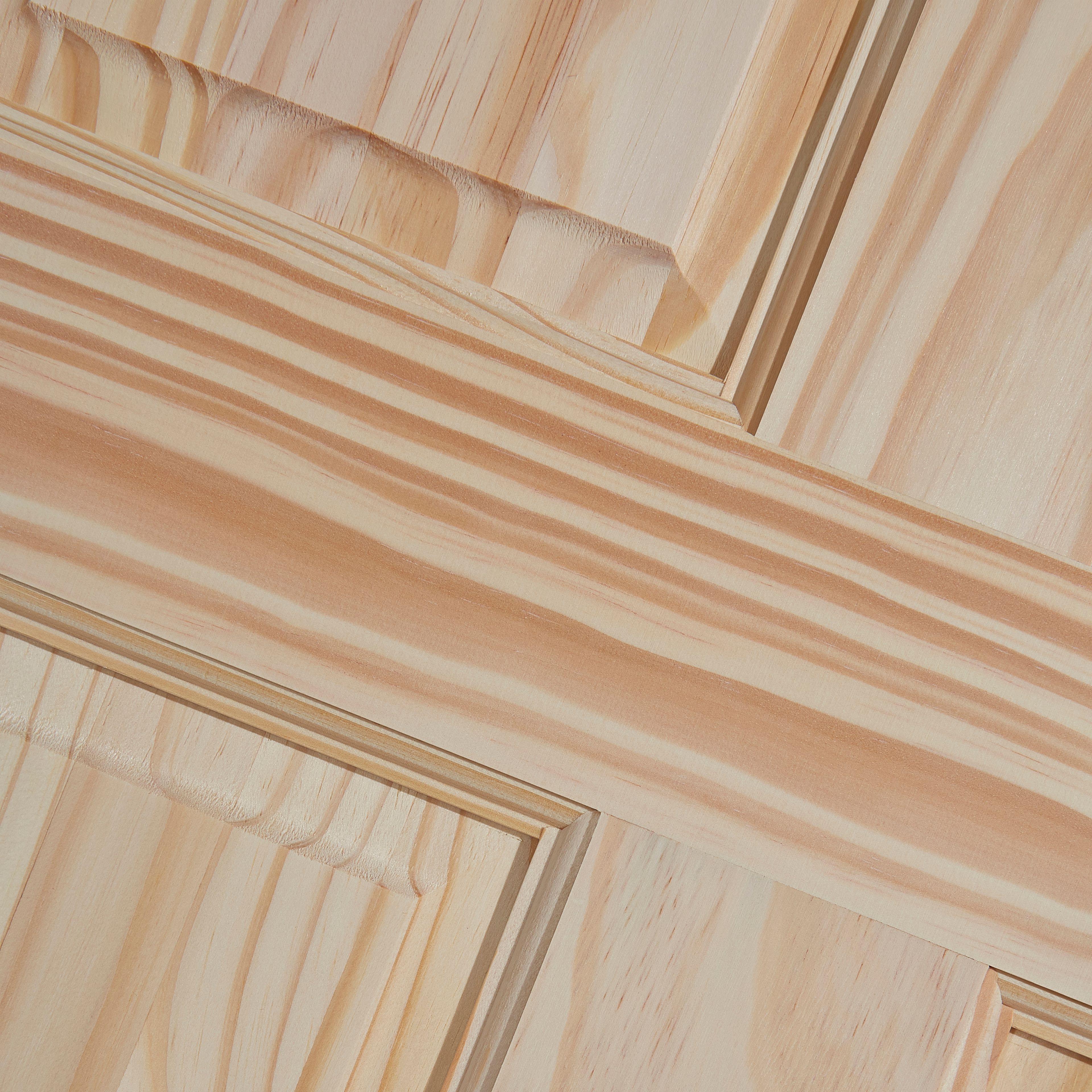 Fortia 6 panel Unglazed Victorian Pine veneer Internal Clear pine Door, (H)1981mm (W)838mm (T)35mm