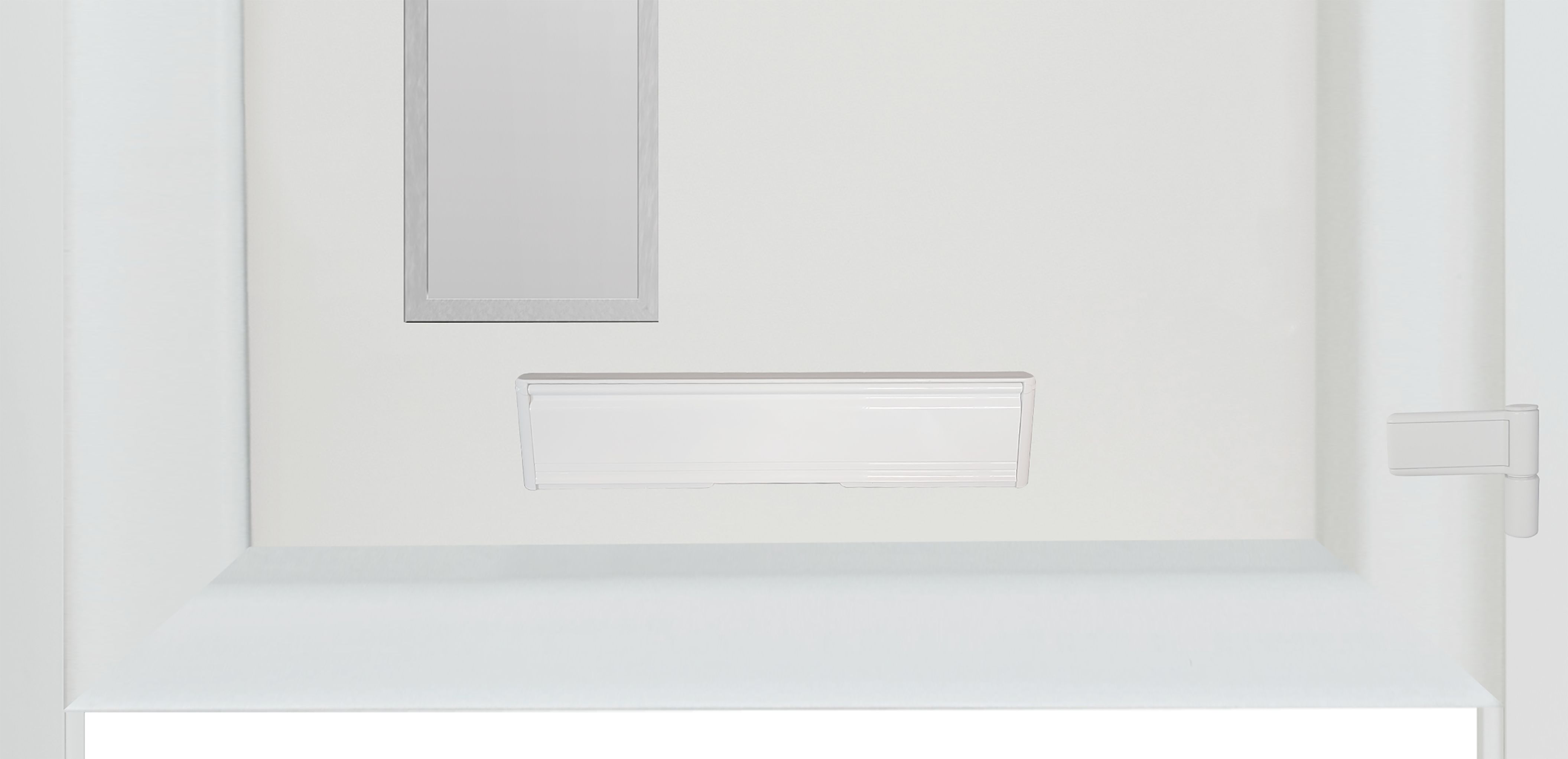 Fortia Gatteo Frosted Glazed White LH External Front Door set, (H)2085mm (W)840mm