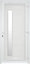 Fortia Gatteo Frosted Glazed White LH External Front Door set, (H)2085mm (W)920mm