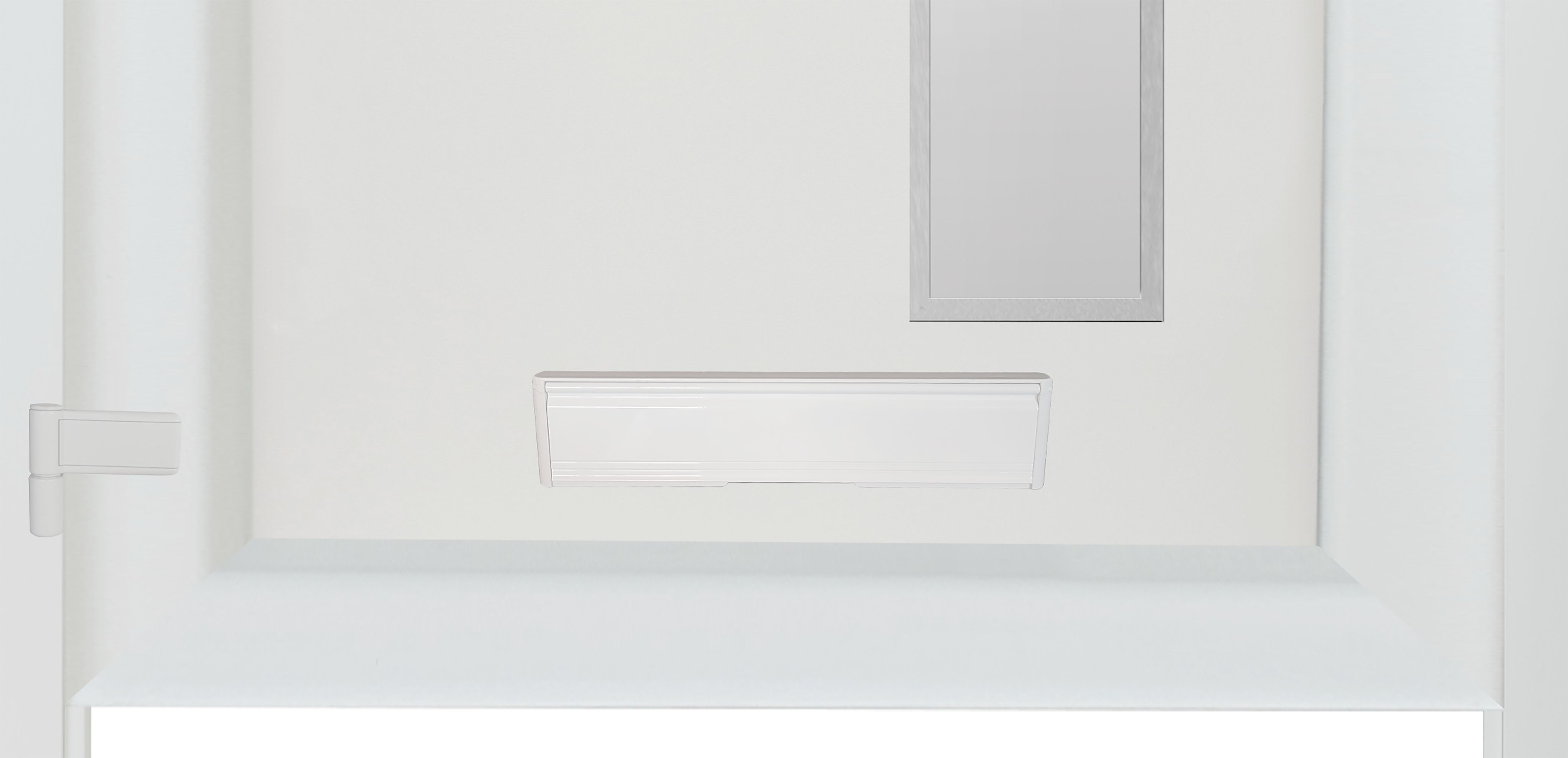 Fortia Gatteo Frosted Glazed White RH External Front Door set, (H)2085mm (W)840mm