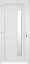 Fortia Gatteo Frosted Glazed White RH External Front Door set, (H)2085mm (W)920mm