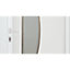 Fortia Hermoso Frosted Glazed White RH External Front Door set, (H)2085mm (W)840mm