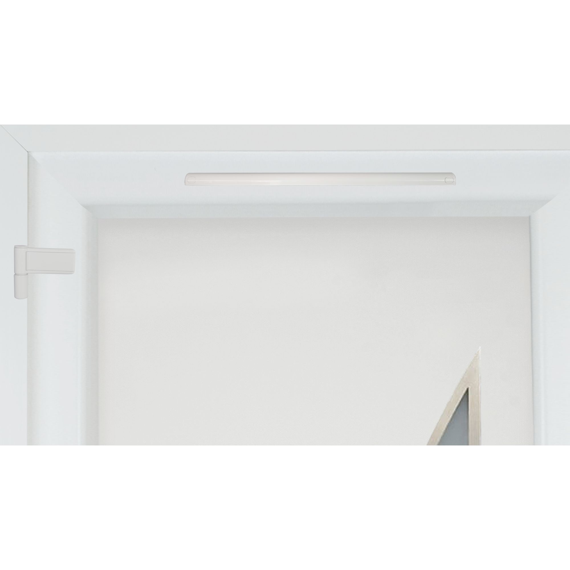 Fortia Hermoso Frosted Glazed White RH External Front Door set, (H)2085mm (W)920mm