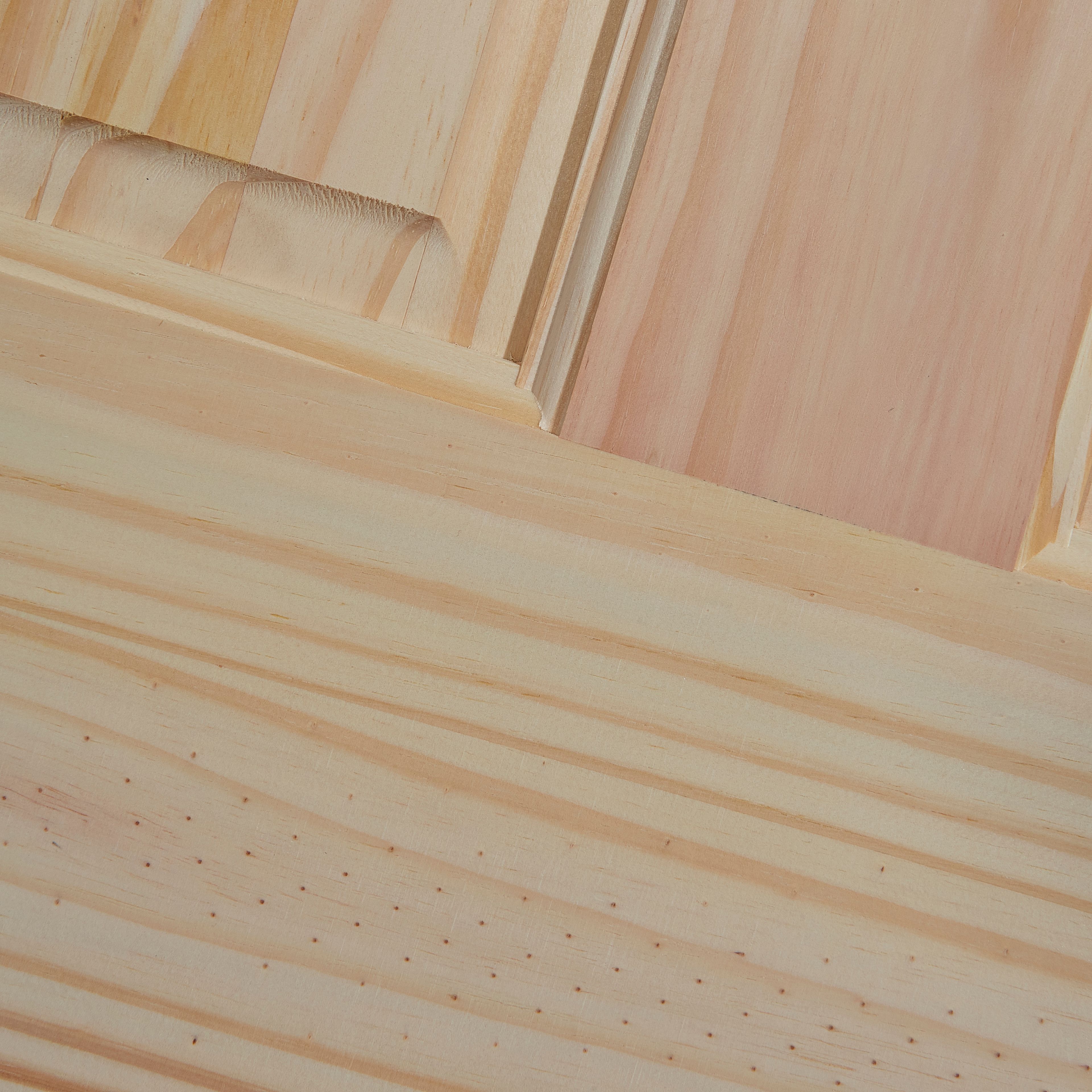 Fortia Knotty 6 panel Unglazed Victorian Natural Pine veneer Internal Timber Door, (H)2032mm (W)813mm (T)35mm