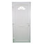 Fortia Lorne Clear Glazed White RH External Front Door set, (H)2085mm (W)840mm