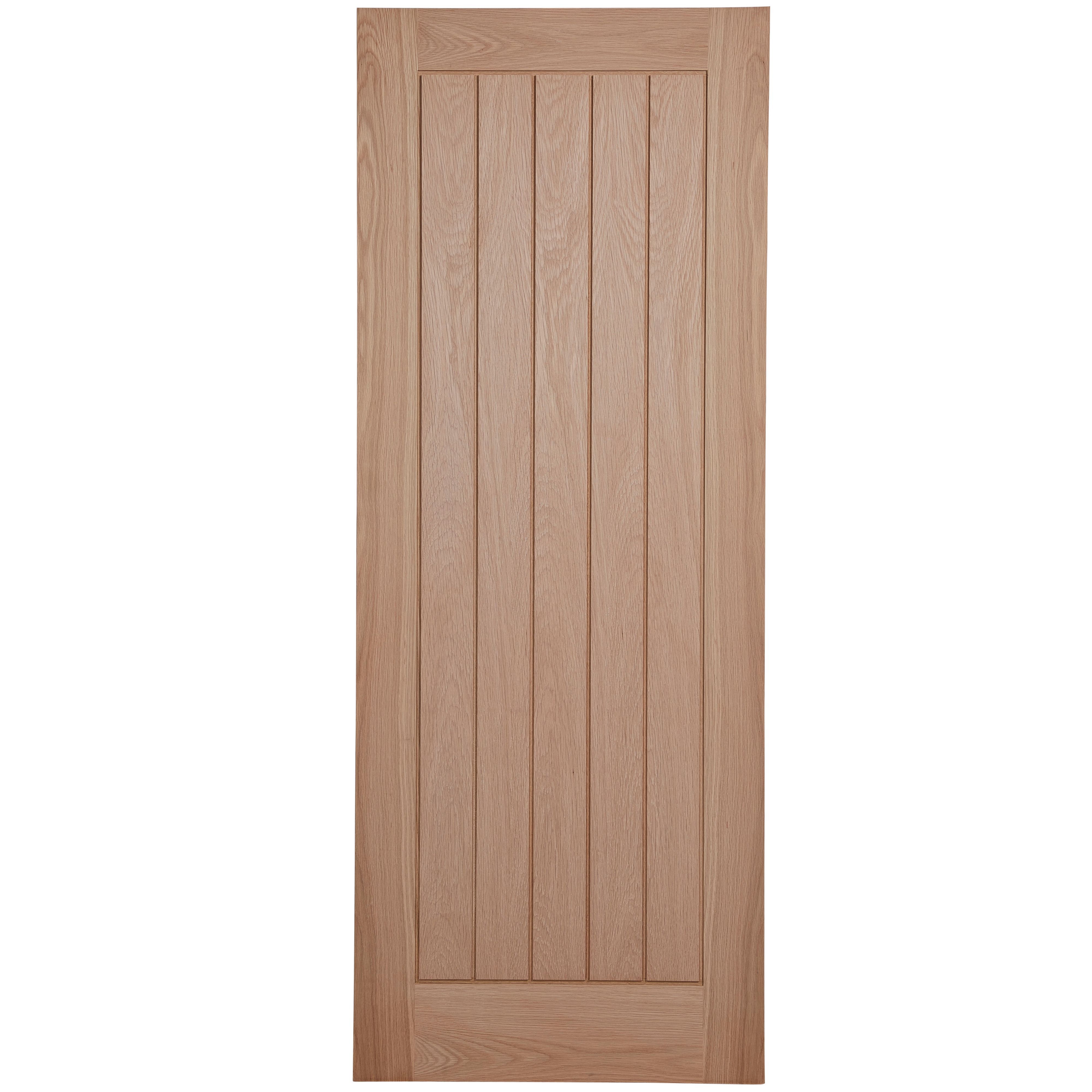 Fortia Unglazed Cottage Oak veneer Internal Door, (H)1981mm (W)762mm (T)35mm