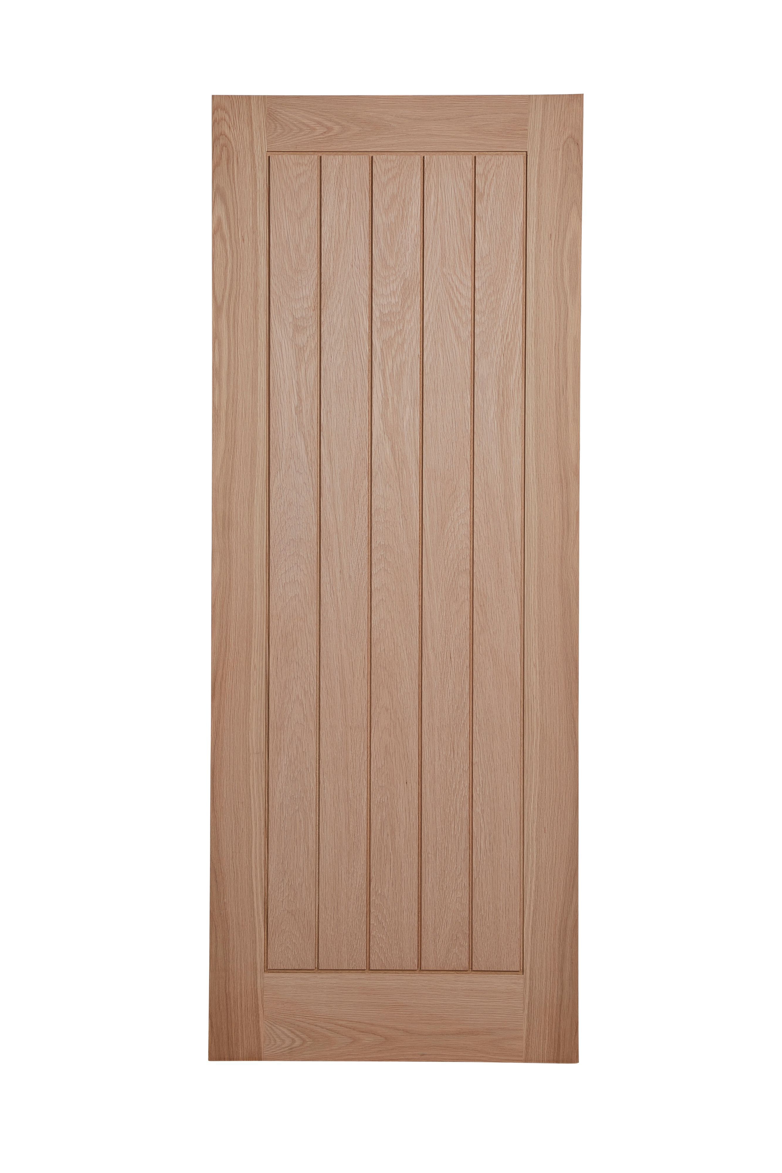 Fortia Unglazed Cottage Oak veneer Internal Door, (H)1981mm (W)838mm (T)35mm