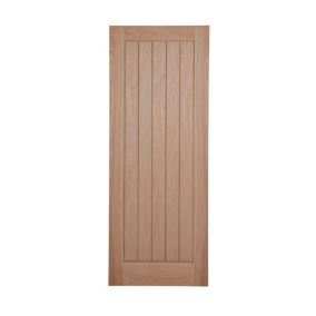 Fortia Unglazed Cottage Oak veneer Internal Door, (H)1981mm (W)838mm (T)35mm