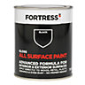 Fortress Black Gloss Multi-surface paint, 750ml