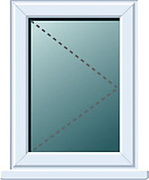 Frame One Clear Double glazed White uPVC Right-handed Window, (H)820mm (W)620mm