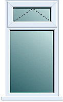 Frame One Clear Double glazed White uPVC Window, (H)820mm (W)620mm