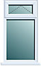 Frame One Clear Double glazed White uPVC Window, (H)970mm (W)620mm