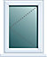 Frame One Double glazed White uPVC Left-handed Window, (H)820mm (W)620mm